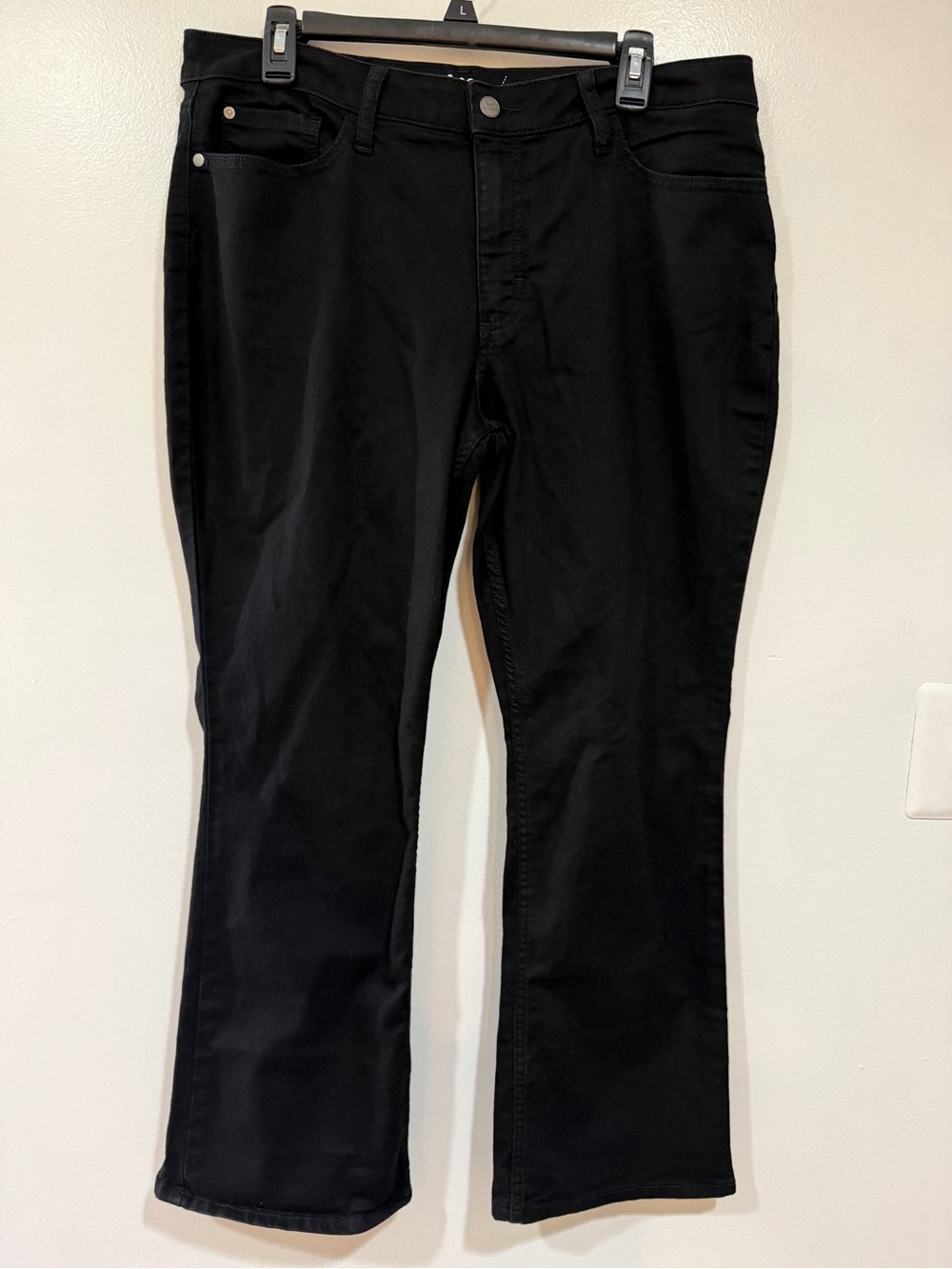 LEE RIDERS Women 18P Black Midrise Bootcut Jeans Comfort Stretch Pants Capsule